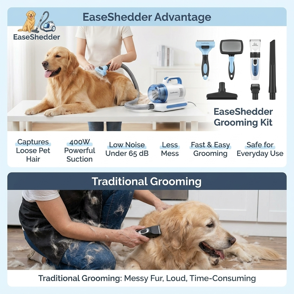 EaseShedder - 6 In 1 Dog Shedding Vaccum