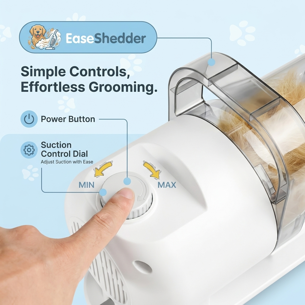 EaseShedder - 6 In 1 Dog Shedding Vaccum